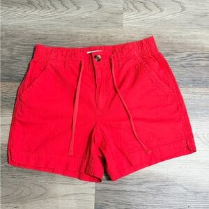 Sonoma Women's Vibrant Red Flat Front Shorts 97%Cotton 3%Spandes